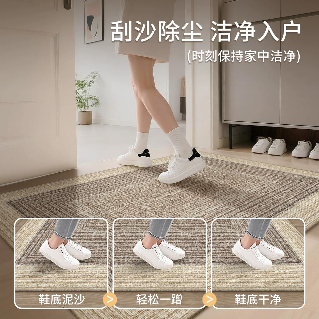 High Grade Loop Pile Front Door Mat Non Slip Entrance Rug for Living Room Bedroom Home Indoor Floor Decor