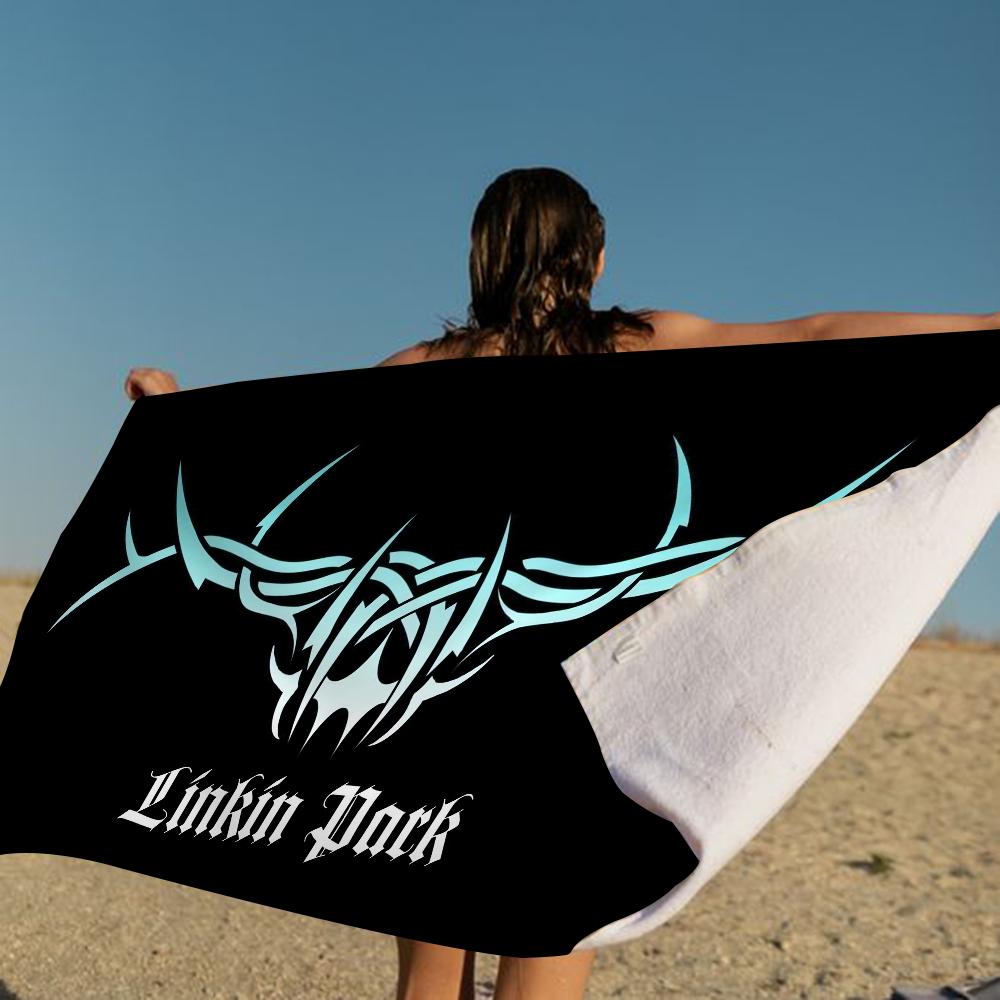 

Rock Band L-Linkin Park Microfiber Printed Beach Towel Mountain Climbing Yoga Beach Swimming Running Absorbent Soft Towel W30*H60(CM)
