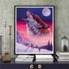Full Square Round Diamond Painting Wolf Cross Stitch Diamond Embroidery Animal Mosaic Handicraft Home Decoration