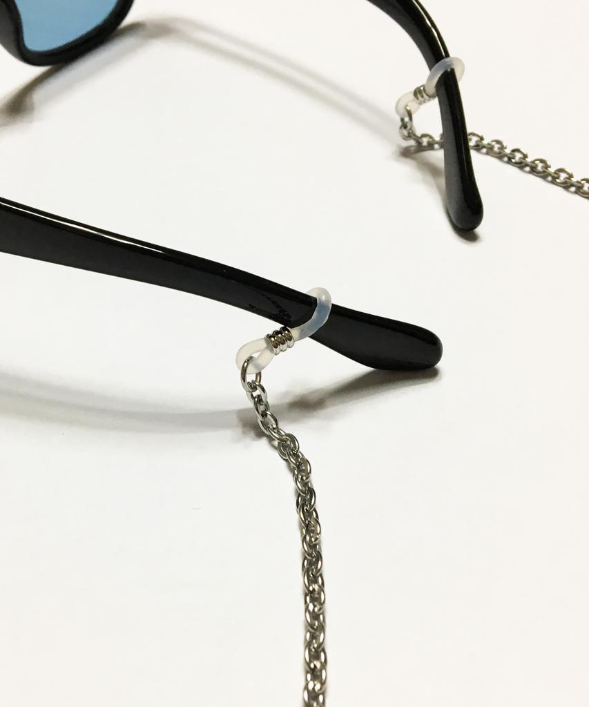 Segseuto [Surgical Steel][Eyeglass Chain] W-Type 003 Silver