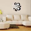 Explosive Circle Two-color Combination Acrylic Mirror Wall Sticker Wall Clock Mute Diy Decoration Wall Clock 3d