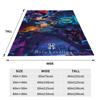 Solo S-ung Jin-woo Leveling Flannel Blanket Anime Novelty Throw Blankets for Home Hotel Sofa  200x150cm Quilt