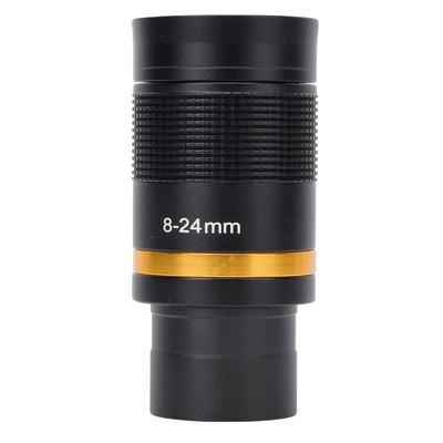 8~24mm Telescopic Eyepiece Continuous Zoom All Metal Telescope Eyepiece with Green Film