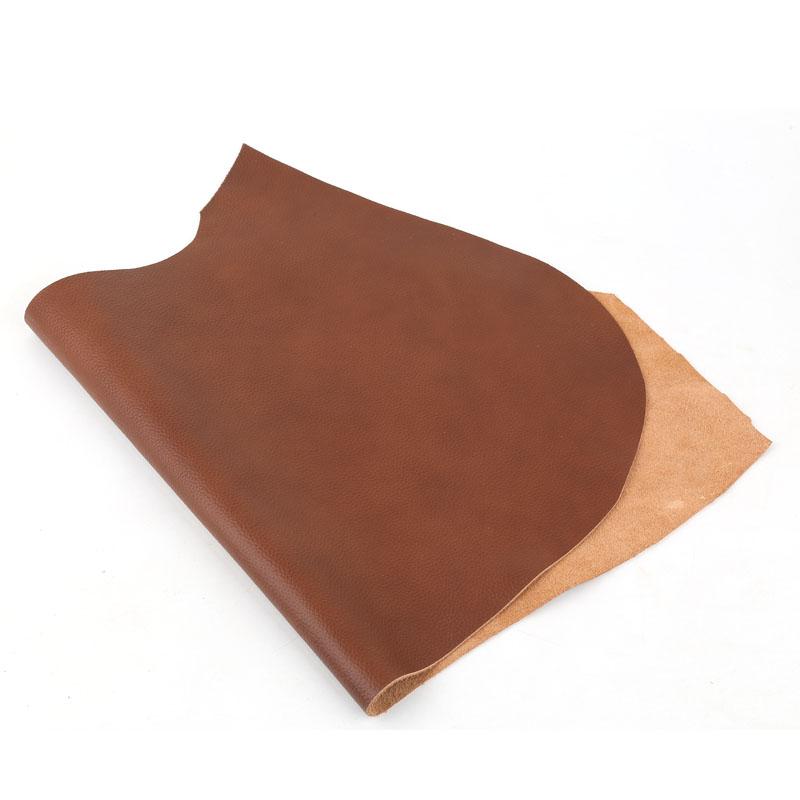 1.2mm dual color brown top layer cowhide leather material, leather soft bag, bedside sofa seat repair leather fabric