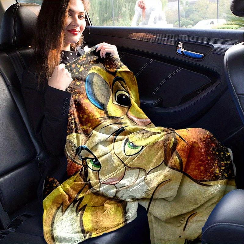 1pc. Cartoon Lion King Blanket, Soft and Warm Home Decor for All Seasons, Perfect Gift for Friends and Family, Cute Animal Print Throw Blank