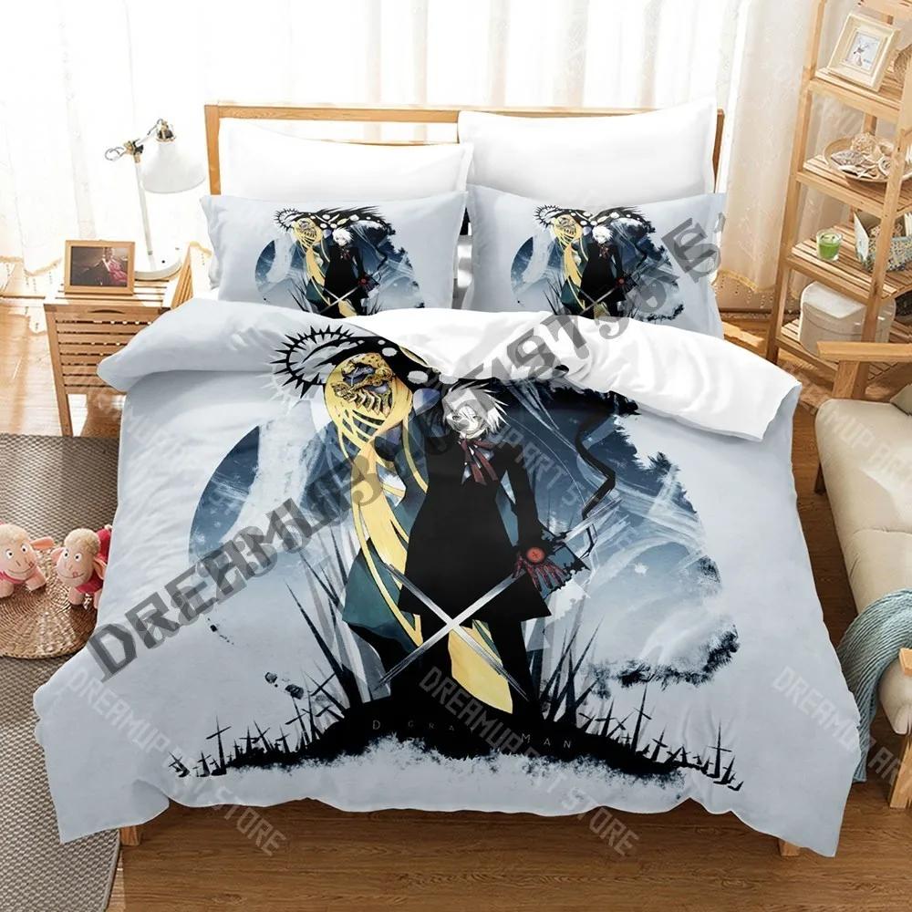 3D Print D Gray Man Bedding Set Single Twin Full Queen King Size Bed Set Adult Kid Bedroom Duvetcover Sets Anime Bed Sheet