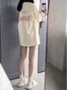 American Retro Plus Size Cotton T-Shirt - Women's Summer Casual Loose Fit, Mid-Length, Short Sleeve.