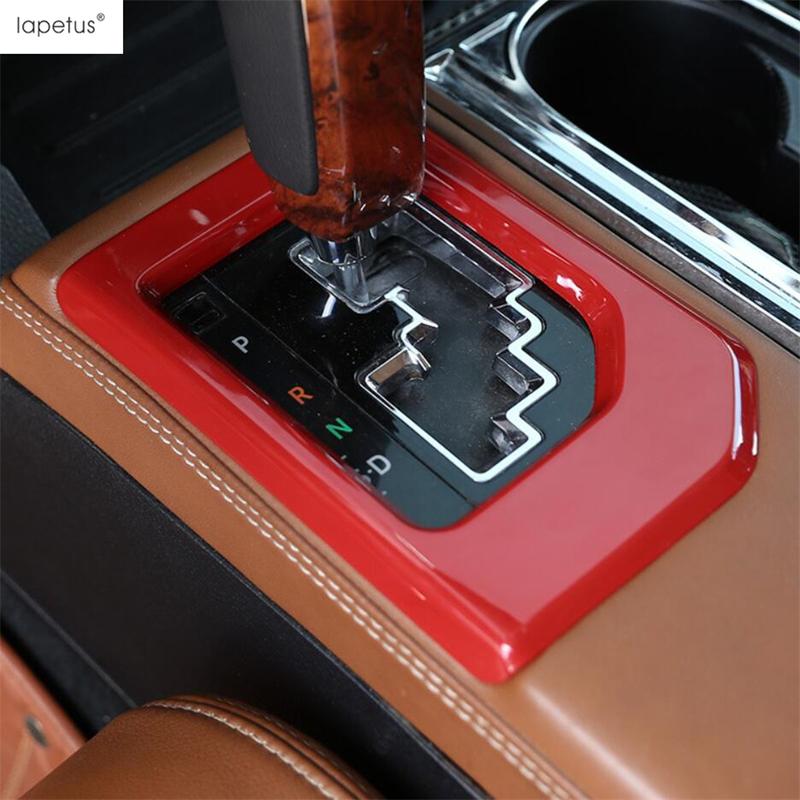 A Pillar Ring Water Cup Holder Gear Shift Panel Head Light Lamp Cover Trim For Toyota Tundra 2014 - Red Accessories Interior