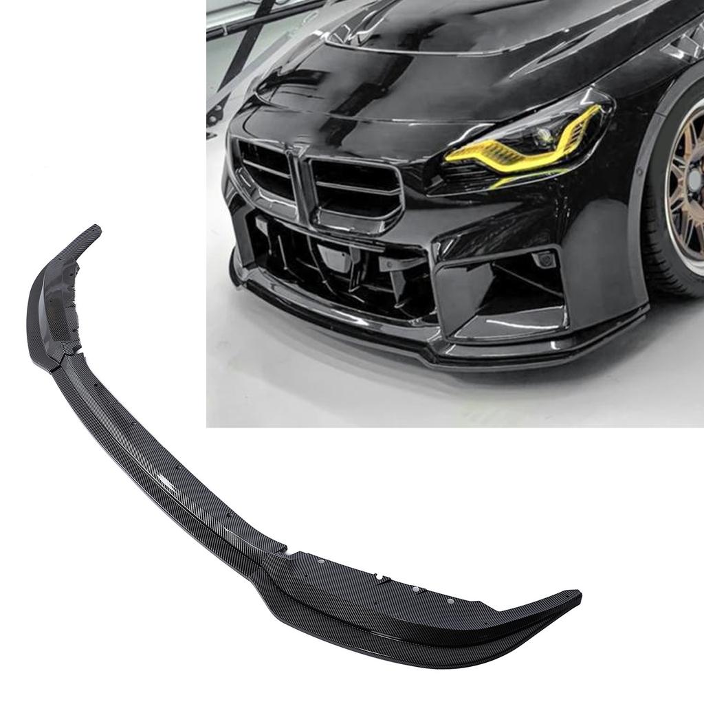 3Pcs Front Bumper Lip Spoiler Splitter Sporty   Front Lip Spoiler Splitter Protector for 2 Series M2 G87 2023 and Later