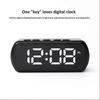 Rechargeable Smart Electronic Full Screen LED Digital Alarm Clock Home