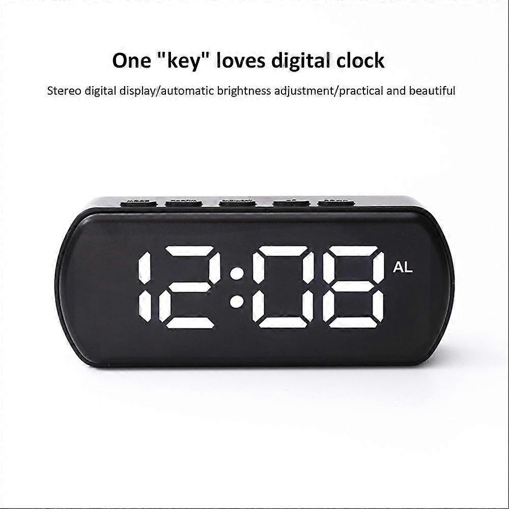 Rechargeable Smart Electronic Full Screen LED Digital Alarm Clock Home