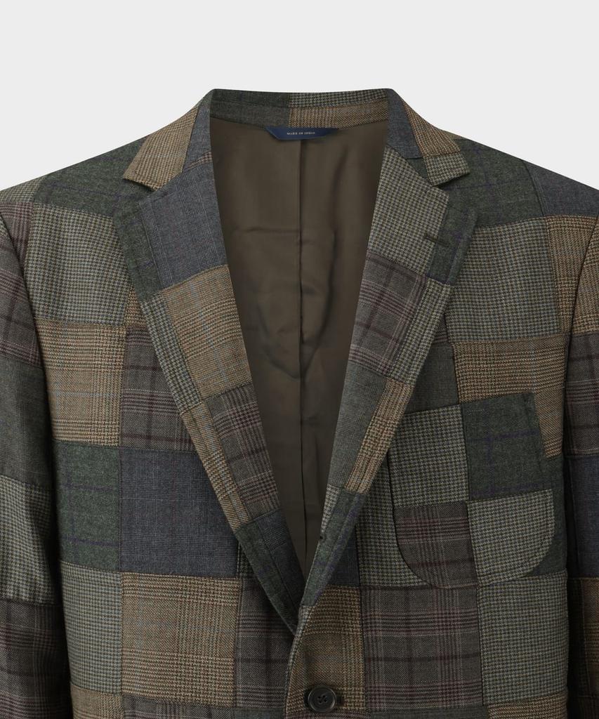 Brooks Brothers Wool Patchwork Jacket (Multi) (Bbjsmmf405)