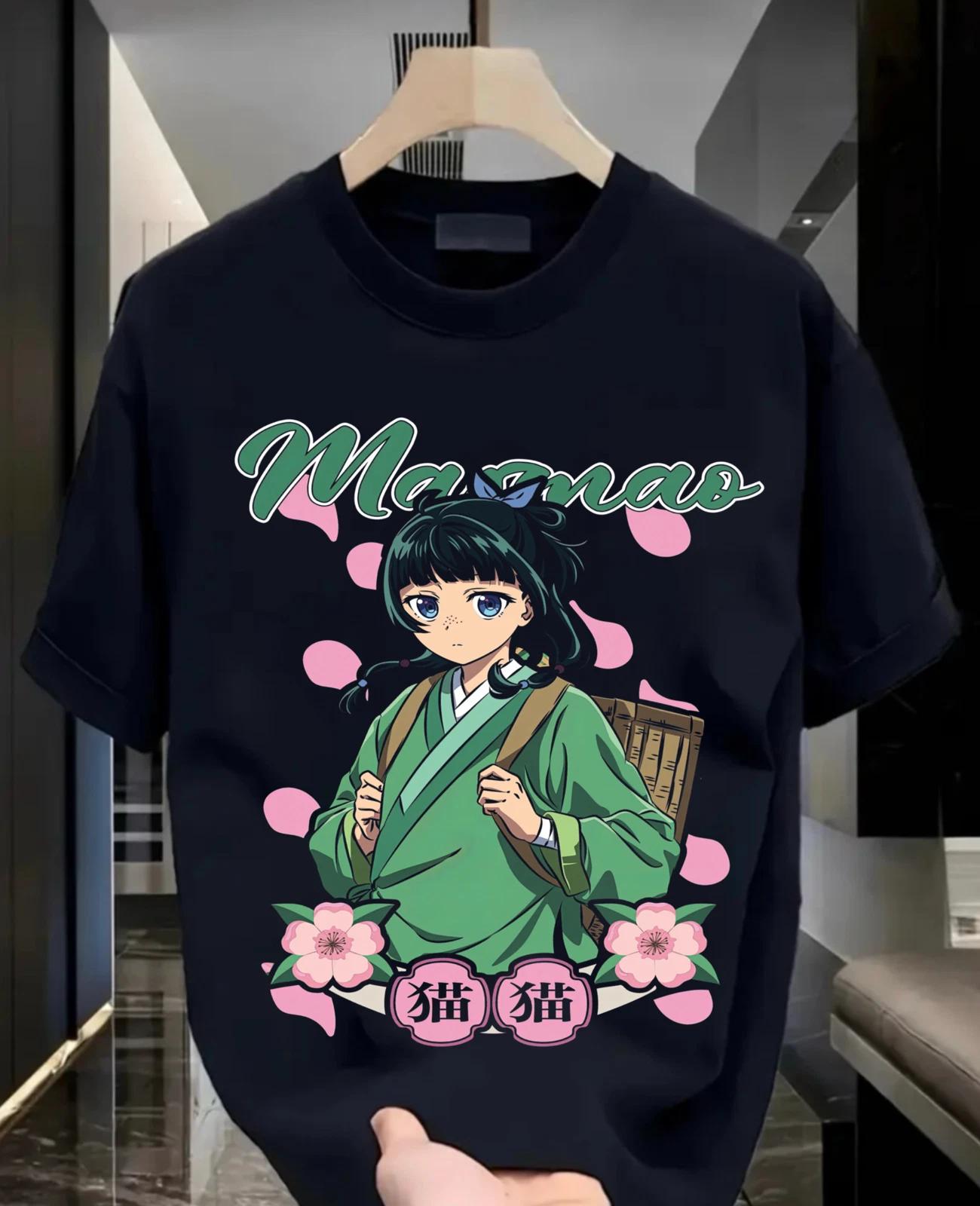 Маомао Дневники аптекаря Основная футболка Девушка Аниме Подарок Футболка Все размеры 4XL