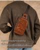Men's Genuine Leather Retro Crossbody Chest Bag