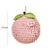 Hand Towel Fruit Shape Chenille Hand Towel Absorbent Kitchen Bathroom Towel Quick Dry Soft Absorbent Hanging Towel with Loop