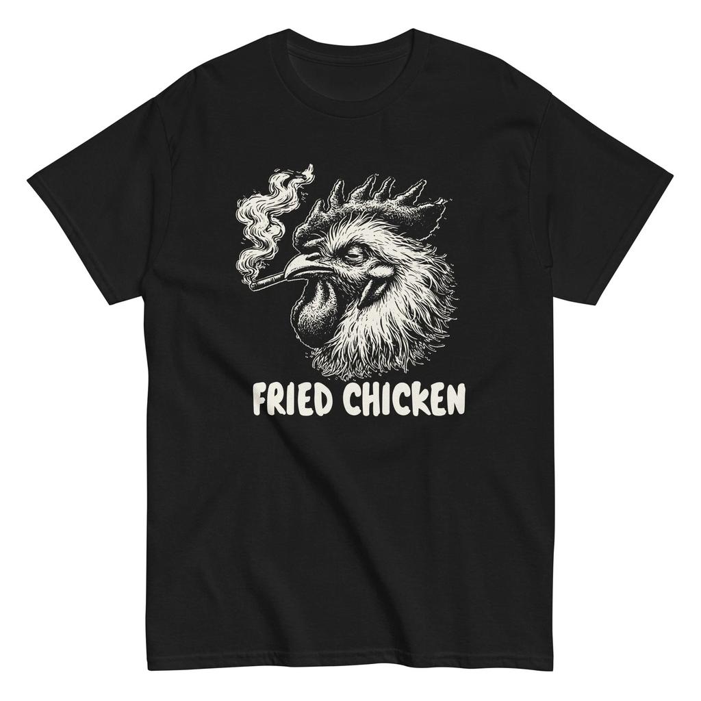 Funny Fried Chicken Shirt Smoking Rooster Gift