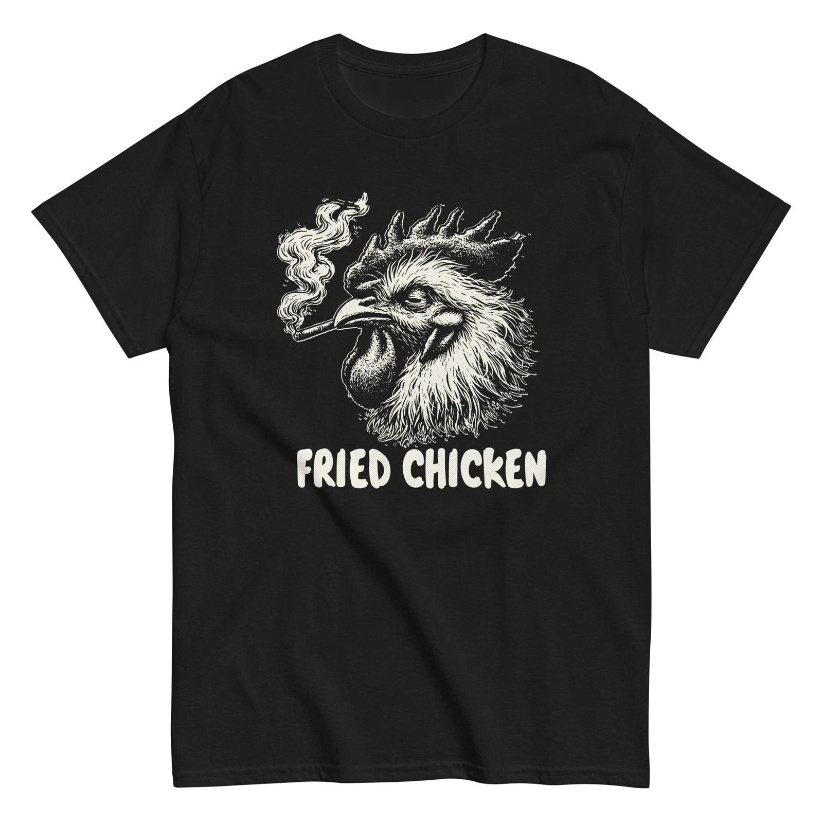 Funny Fried Chicken Shirt Smoking Rooster Gift S