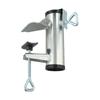 Adjustable Balcony Parasol Holder Metal Clamp Stand Fits Umbrella Poles Diameter 38 Millimeters Sturdy Construction