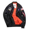 Jaqueta Fina de Voo Masculina Casual com Gola Alta Americana Primavera e Outono Tamanho Plus Size Jaqueta Tamanho Plus