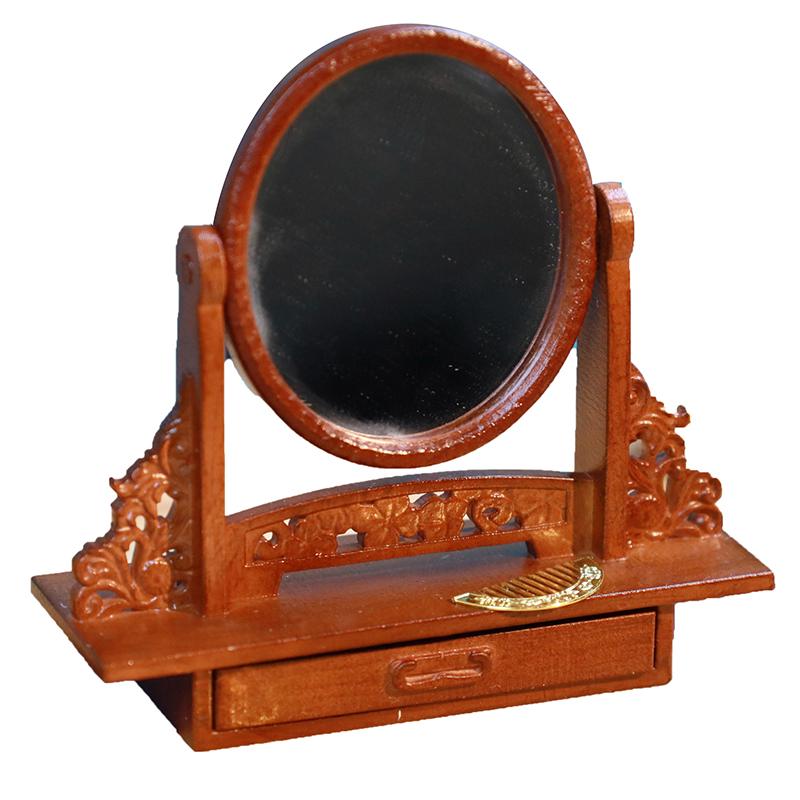 1/12 Dollhouse Simulation Dressing Mirror Vertical Mirror Model Doll Home Furniture Floor Mirror Micro Living Scene Accessory