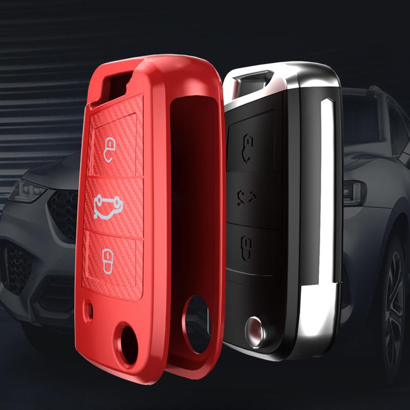 For Volkswagen Vw Polo Golf 7 Mk7 Tiguan Passat For Seat Ateca Leon For Skoda Octavia Kodiaq Karoq Car Key Case Cover Shell Bag