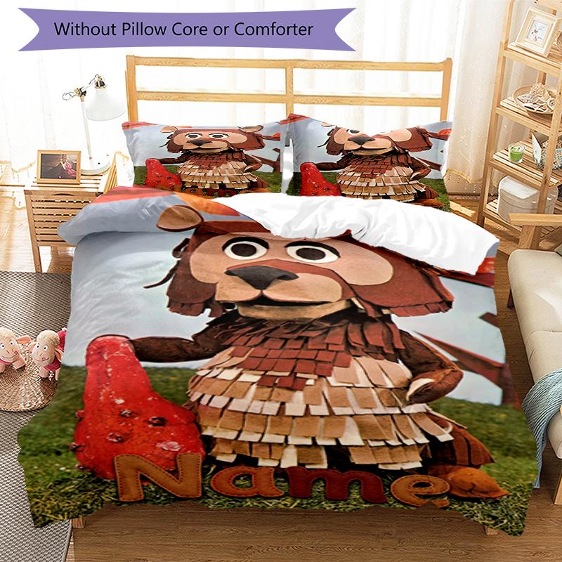 3Pcs Custom Name De Fabeltjeskrant Bedding Set Duvet Cover Closure Includes 1Duvet Cover 2Pillowcases Soft And Comfortable For All Seasons