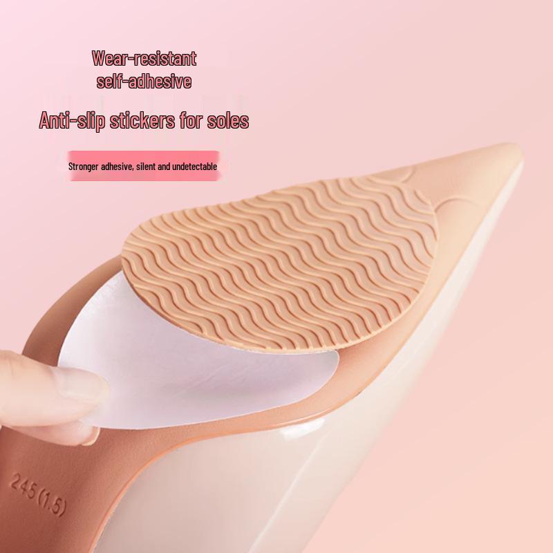Water Ripple Non-Slip Silicone Heel Stickers