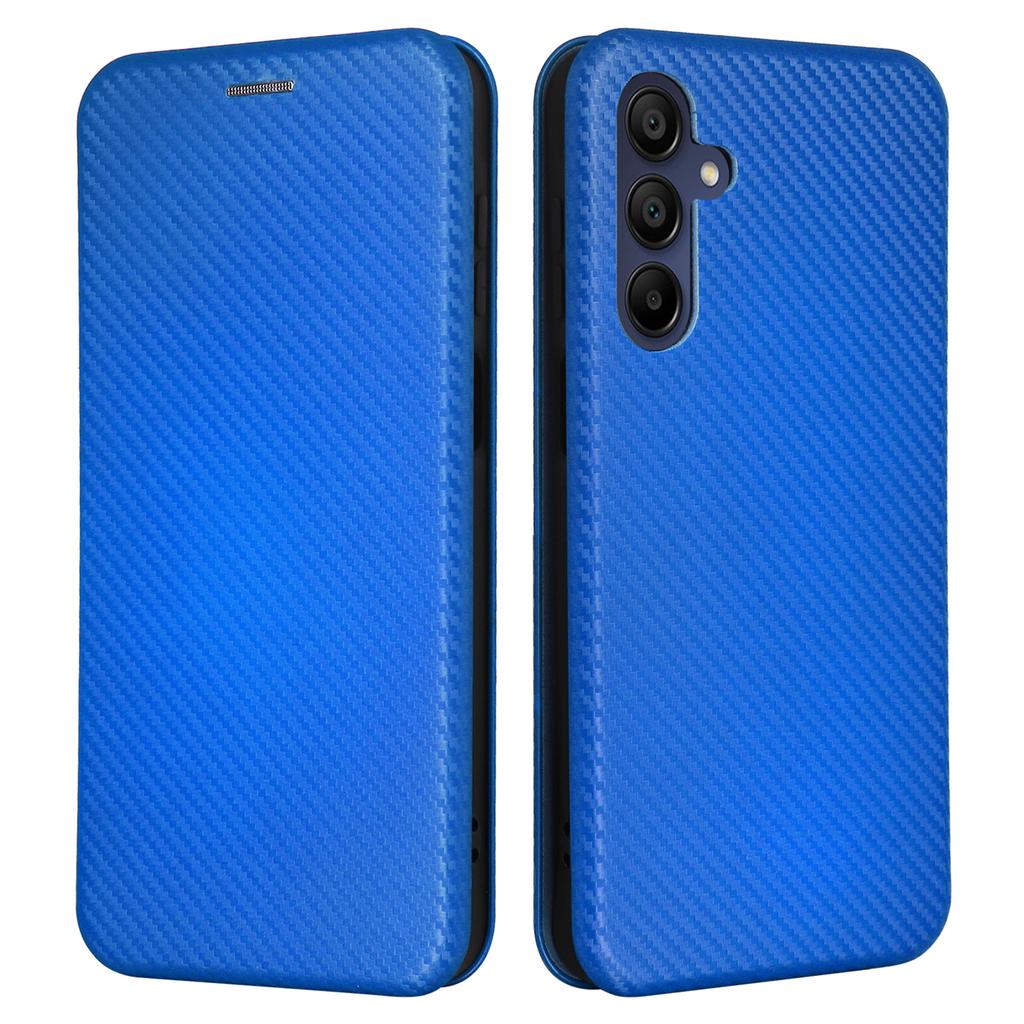 For Samsung Galaxy A16 5G/A16 4G Case Carbon Fiber Texture Drop-Proof PU Leather Phone Cover