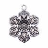 Simple Flower Charms Antique Alloy Pendants For Minimalist Floral Jewelry