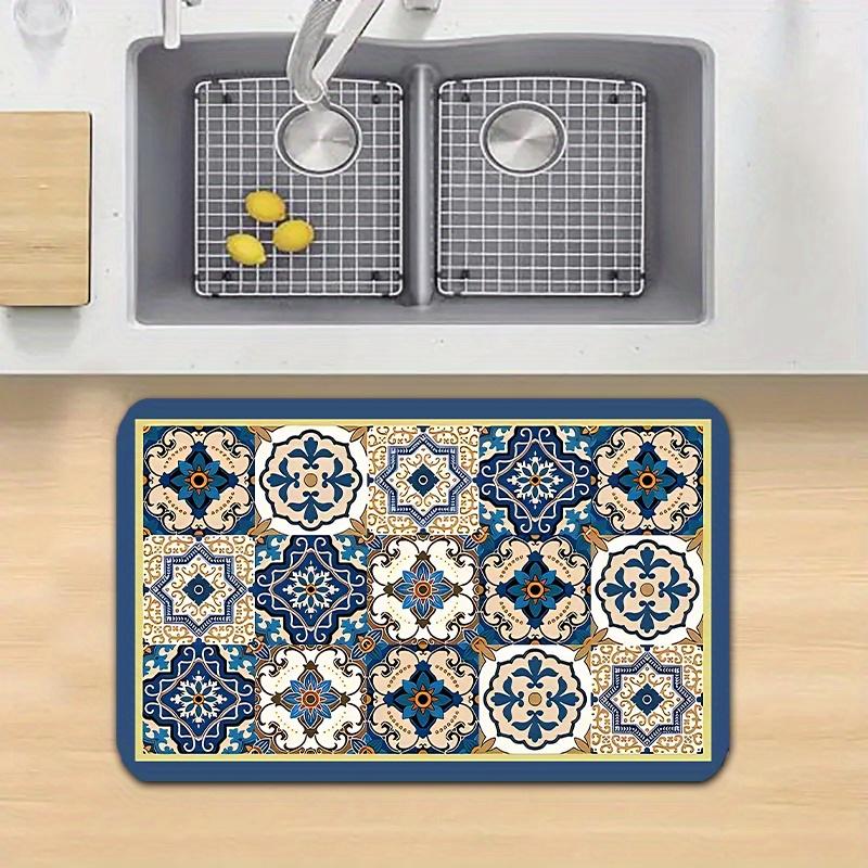 Kitchen Special Rug Water And Oil Resistant Wipeable Non-Washable Absorbent Oil-Absorbing Anti-Slip Carpet For Home Decor