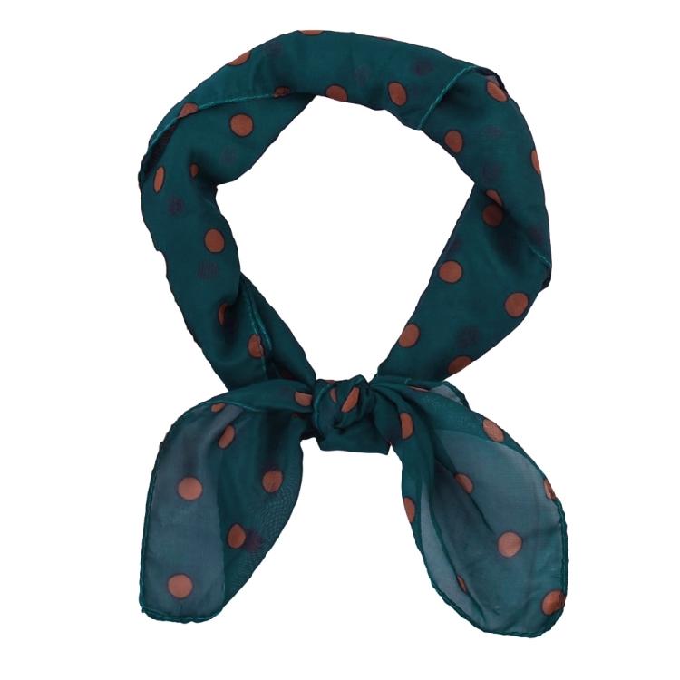 Lady Neckerchief Dotted Neck Scarf for Casual and Formal Attire Square Scarf