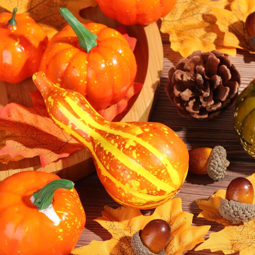 Faux Decoration Lifelike DIY Craft Fake Vegetable Simulation Props Halloween Artificial Pumpkin