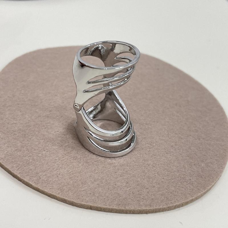 Index Finger Knuckle Ring Retro Bendable Chunky Ring Gothic Statement Joint Ring