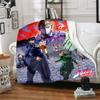 1pc Blanket JoJo's Bizarre Adventure Print Design, Lightweight Blanket for Sofa, Bed- Soft &Warm, Gift for All Seasons like Christmas, Halloween