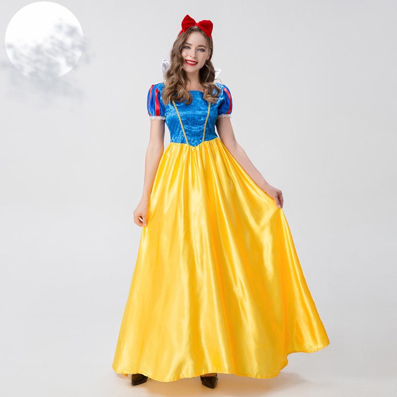 Cosplay Halloween Costume Snow White Costume Cosplay Adult Costume cos Costume Long Dress Dress Performance Costume