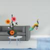 Peacock Tissue Holder Dispenser with Decorative Sculpture Figurine for Home Garden Ornament And