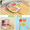 Stainless Steel Kids Plates Divided Designed Metal Kid Plate Stainless Steel Divided Plates Stainless Steel Baby Suction Plate