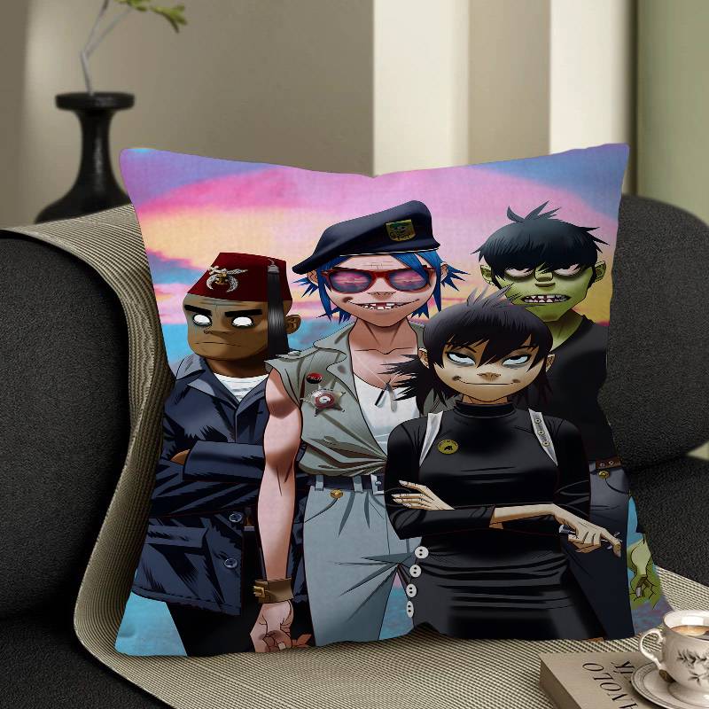 Nordic Pop Gorillaz Cushion Cover Decorative Pillow Sofa Home Decor case pillow cases