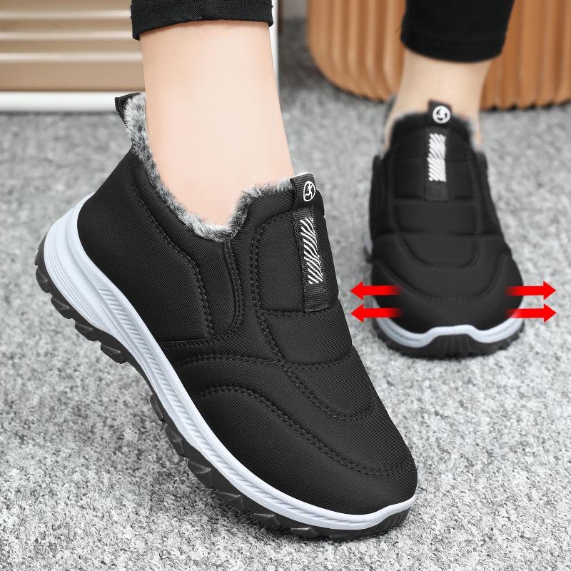 Cotton Shoes Men's Winter Large Size Cotton Boots Piled Thickened Warm Short Boots Couple Walking Boots Outdoor Snow Boots