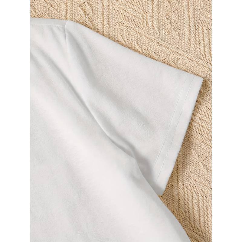 Evropská velikost 2026 Módní Nové Dámské Kulatý výstřih Potisk psů Stylové Letní Chladivé Krátký rukáv Ležérní Tričko