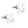 Mens Brass Initial Cufflinks Letter Business Shirt Cuff Links Wedding Gift A