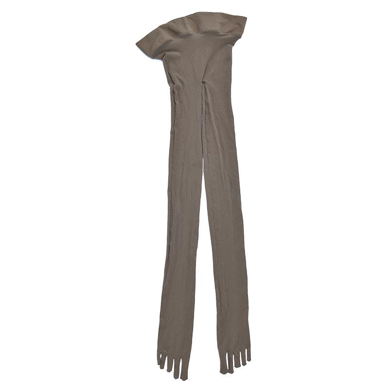 Qinghe Men's Ultra-Thin Seamless Five-Toe Sexy Velvet Stockings