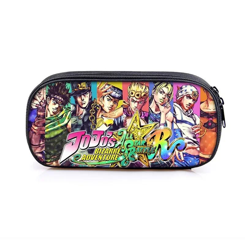 Anime Jojo Bizarre Adventure Piórnik Kujo Kira Yoshikage KILLER QUEEN Kosmetyczki Pudełko na przybory szkolne dla nastolatków Torby na artykuły papiernicze Prezent