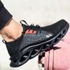 Fashion Ligthweight Safety Shoes Men Mesh Breathable Work Shoes Anti-smash Puncture Proof Work Safety Boots Man Steel Toe Sneaker Male