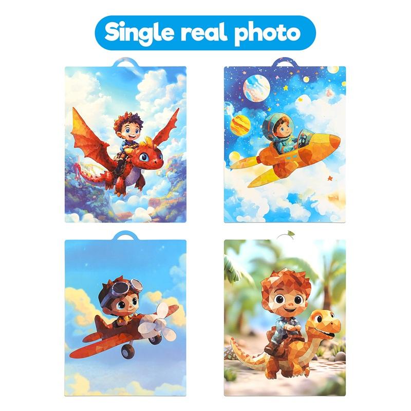 

Collage Children s DIY Handicraft Three-Dimensional Collage Paper Early Education Enlightenment Jigsaw Puzzle Stickers