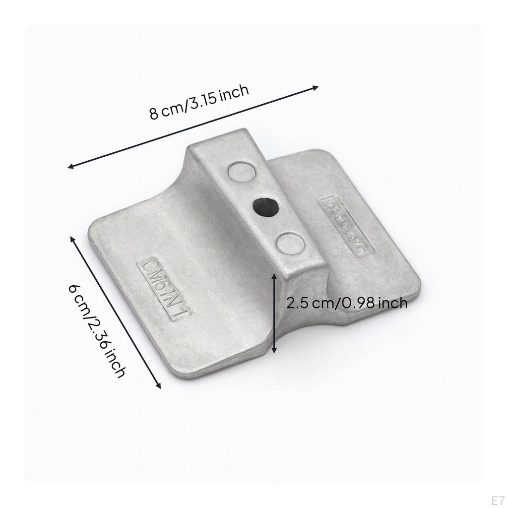Outboard Anode Aftermarket Sacrificial Metallic-Finish for Boat Owners