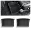 Underseat Storage Box for Tesla Model X Car Seats Drawer TPE Hidden Storage Box Push Pull ModelX Car Interior Accessories