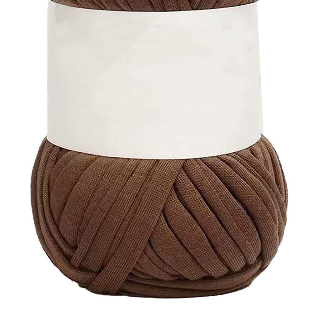 5Pcs Spaghetti Yarn 0.8in Wide Soft Skin Friendly Cotton Bright Color Carpet Yarn for Crocheting Knitting DIY