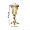 Decorative Flower Vase, Floral Arrangements, Luxurious Elegant Gold Metal Vase for Living Room,