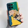 Cute Cartoon Case For ZTE Blade A56 Z2473 Nubia A56 Printing Shell For Blade A56 Pro Protective Cover Soft Silicone Black Casing